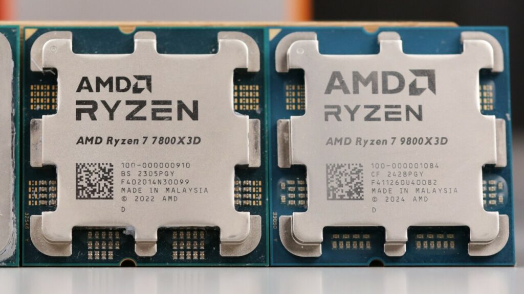 В октябре Ryzen 9800X3D и 7800X3D превзошли по продажам все процессоры Intel на Amazon